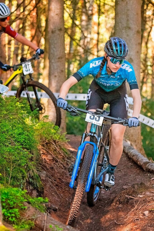 Adina Daubner war bei der U17 nicht zu schlagen.   | Foto: Wolfgang Scheu