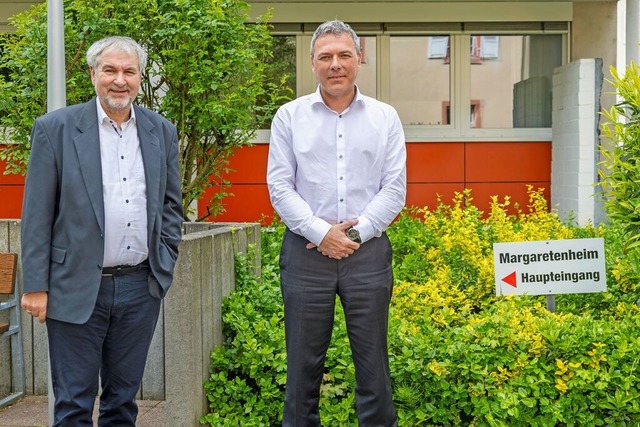 Martin Strittmatter und Jochen Hug (vo...ach blicken auf ein gutes Jahr zurck.  | Foto: Alexandra Gnzschel