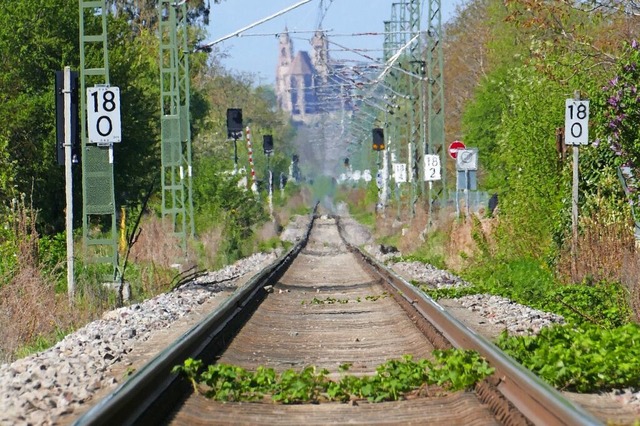 Bisher ist in Breisach Schluss mit den Gleisen.  | Foto: Sophia Ungerland