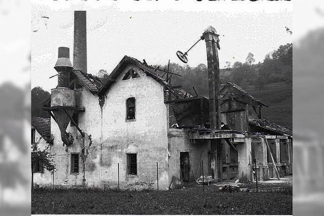 Wie 1934 das Gipswerk in Wehr niederbrannte