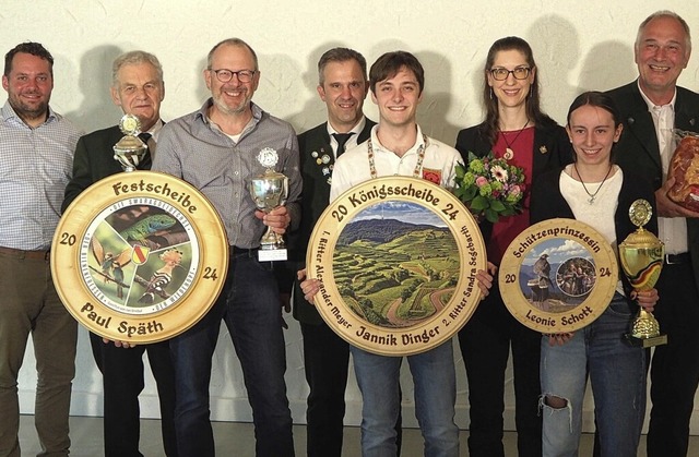 Siegerehrung bei der Knigsfeier in Kiechlinsbergen  | Foto: Schtzenverein