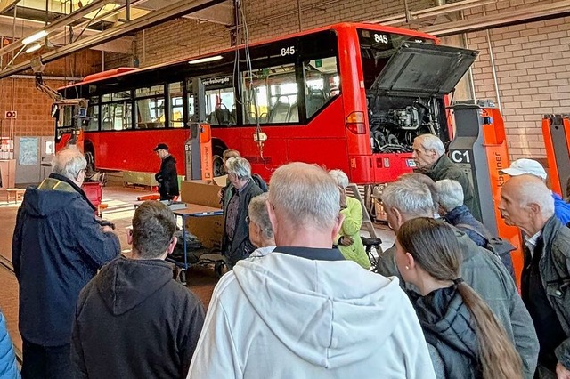 Besuch in der Werkstatt fr Busse der VAG  | Foto: Timo Appel