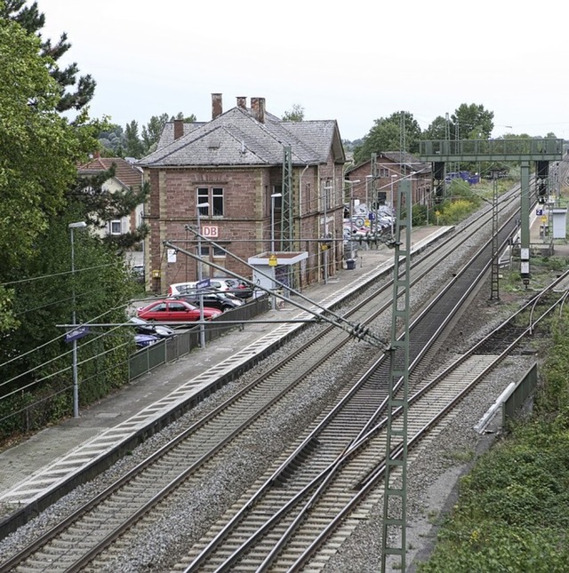 Der Friesenheimer Bahnhof an der Rheintalbahn   | Foto: Bastian Bernhardt