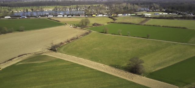 Das Neufeld sdlich von Holzhausen: Im...ante Gewerbegebiet der Gemeinde March.  | Foto: Hubert Gemmert