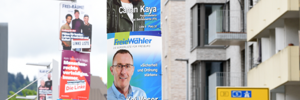 In Freiburg warten vier Listen immer noch auf ihre Plakate