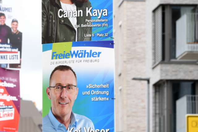 In Freiburg warten vier Listen immer noch auf ihre Plakate