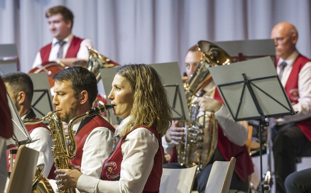 Der Musikverein Tegernau beweist beim ...hrskonzert seine musikalische Klasse.   | Foto: Paul Eischet