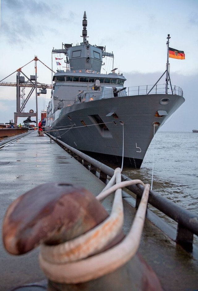 Die Fregatte &#8222;Baden-Wrttemberg&#8220; soll Dienstag ablegen.  | Foto: dpa