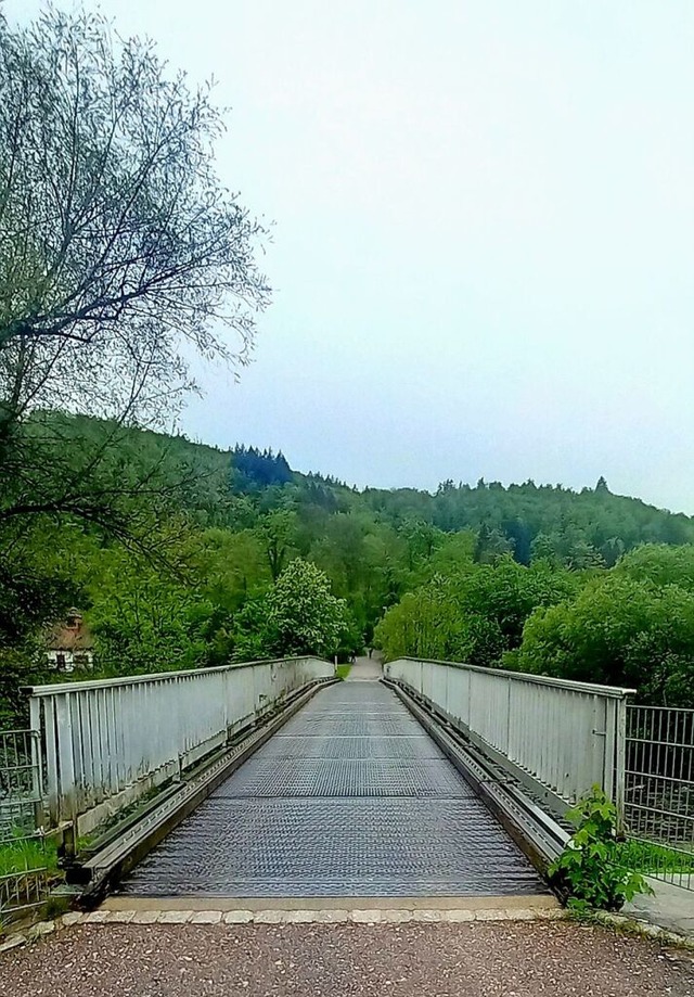 Stein des Anstoes:  Die Brcke Ehner-...on lngst einem Neubau weichen sollen.  | Foto: Edgar Steinfelder