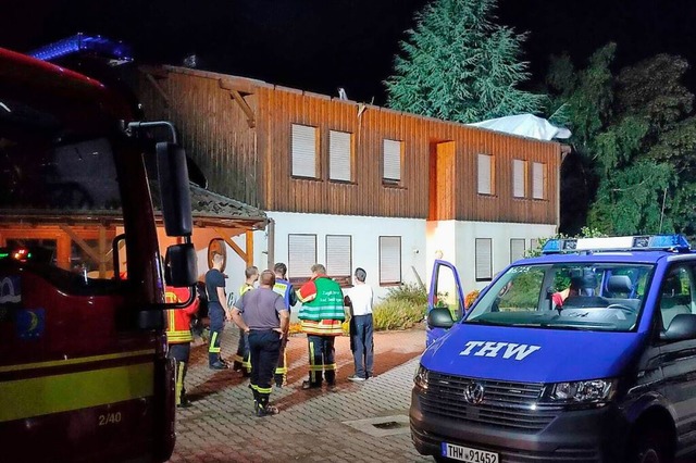 Im August riss ein Sturm das Dach eine... Einstzen der Feuerwehr im Jahr 2023.  | Foto: Feuerwehr Bad Bellingen