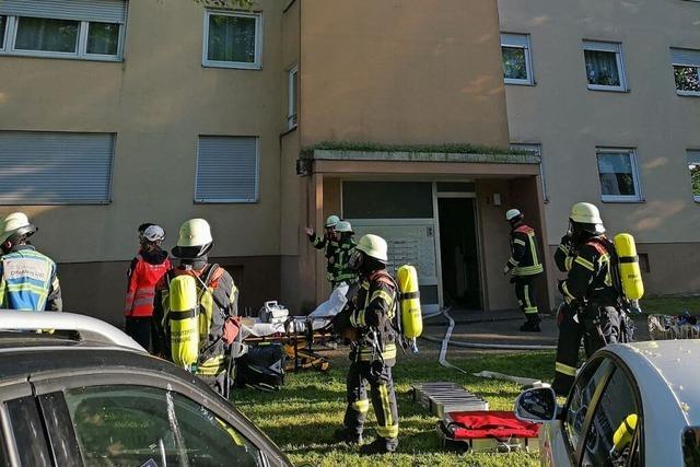 Eine Person ist am Mittwochabend in Offenburg-Uffhofen durch Rauchgas leicht verletzt worden