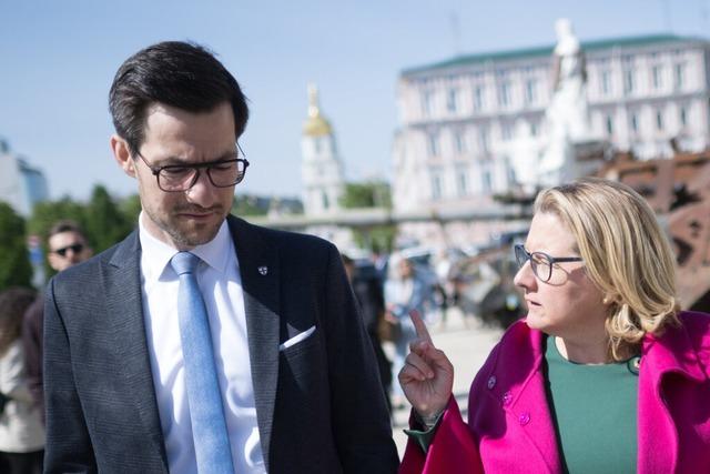 Freiburgs OB Martin Horn besucht mit Bundesentwicklungsministerin Svenja Schulze die Ukraine