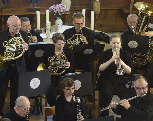 Das Blasorchester &#8222;Music@Coeur&#... Welt bei den Schallbacher Kulturtagen  | Foto: Roswitha Frey
