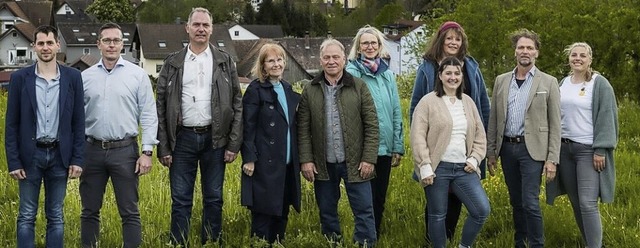 Zehn Kandidatinnen und Kandidaten prs...das Brgerforum Bollschweil-St.Ulrich.  | Foto: Felicitias Fhdrich