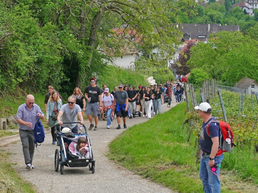 Auf Schusterst Rappen durch das Markgrfler Hgelland. Zwischendurch gab’s mehr als reichlich Gelegenheit zur Einkehr.