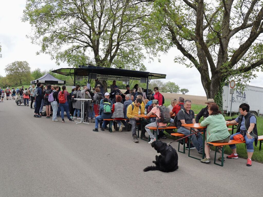 Auf Schusterst Rappen durch das Markgrfler Hgelland. Zwischendurch gab’s mehr als reichlich Gelegenheit zur Einkehr.