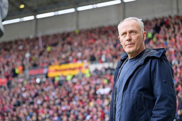 Christian Streich steht sein letzter Auftritt vor heimischer Kulisse bevor.  | Foto: IMAGO/Markus Fischer