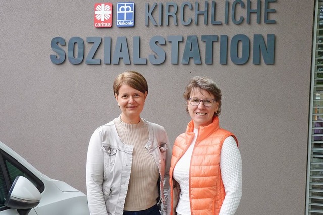 Leiten die Sozialstation in Breisach: ...d Pflegedienstleiterin Cornelia Friese  | Foto: Dirk Sattelberger
