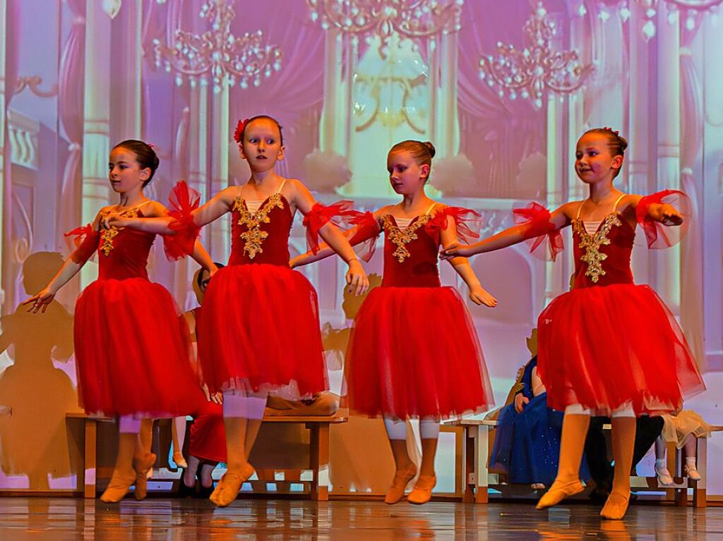 Verschiedene Altersgruppen, beeindruckende Choreografien und bezaubernde Kostme sorgten fr eine tolle Stimmung im Bad Krozinger Kurhaus.