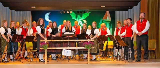 Der Musikverein Saig bekam groen Appl... Muttertagskonzert im Haus des Gastes.  | Foto: Wolfgang Scheu