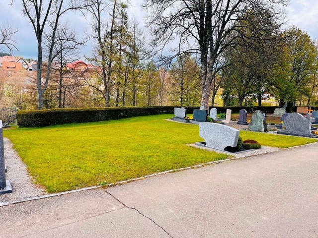 Auf dieser Flche soll das Urnengrabfeld entstehen.  | Foto: Gemeinde Friedenweiler