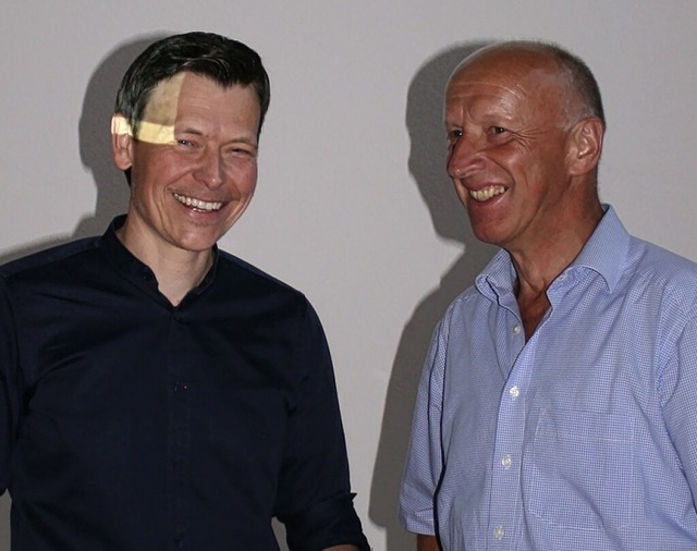 Die BI-Leiter Michael Wagenknecht (links) und Harald Hofmaier   | Foto: Ingrid Mann