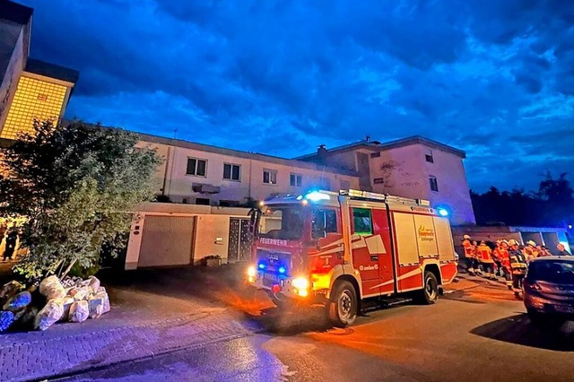 Die Schliengener Feuerwehr rckte mit ...; und konnte schnell Entwarnung geben.  | Foto: Feuerwehr Schliengen