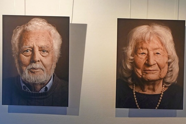 Portrts  von Hausens ltesten Einwohn...ograf Matthias Frommherz im Hebelhaus.  | Foto: Roswitha Frey