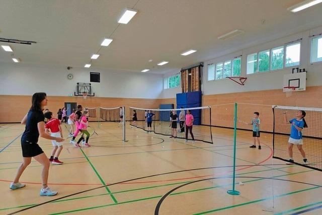 Badminton-Star Nicole Grether aus Schopfheim engagiert sich an Grundschulen