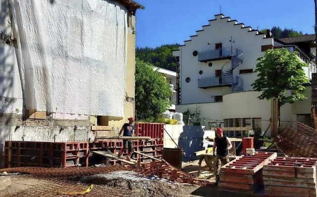 Der Bau des Kita-Campus&#8217; kommt voran.  | Foto: Edgar Steinfelder