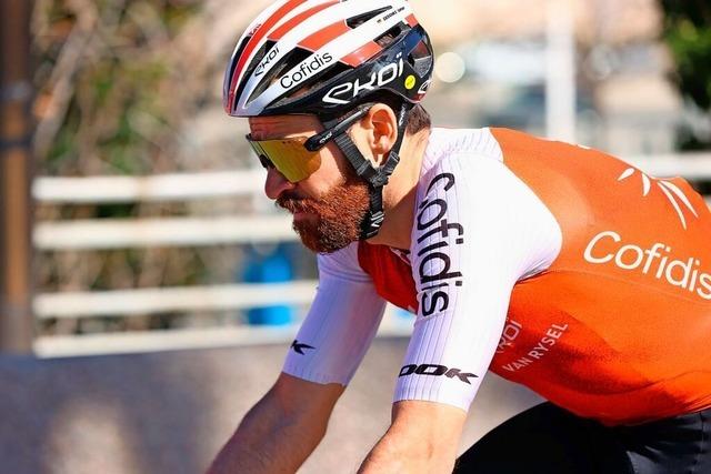 Simon Geschke aus Freiburg fhrt beim Giro im Bergtrikot