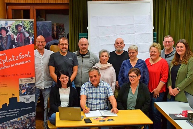 Der Festausschuss des Fanfarenzugs Schwarzenberger Herolde.  | Foto: Hubert Bleyer