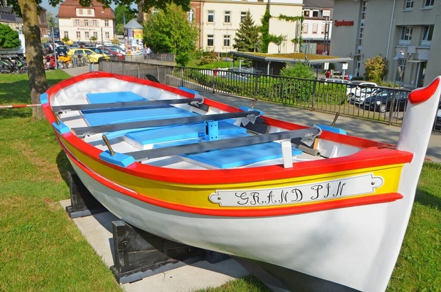 Ein Boot als Geburtstagsgewschenk aus ...40-jhrigen Bestehen der Partnerschaft  | Foto: Gerhard Walser