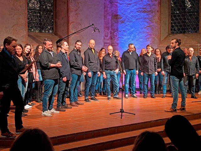 A007 beim letztjhrigen Konzert. Auch ...diesem Bild die Herren im Vordergrund.  | Foto: Sonja Grnwald