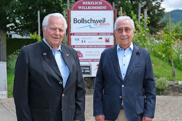 Artur Schweizer und Eberhard Koch ware...t St. Ulrich zur Gesamtgemeinde wurde.  | Foto: Sophia Hesser