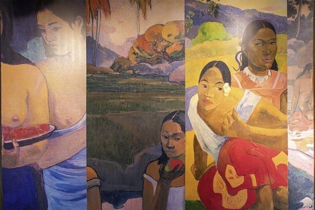 Reinhard End gibt im Gengenbacher Museum Haus Lwenkeller eine Fhrung zu Gauguins Tahiti-Bildern