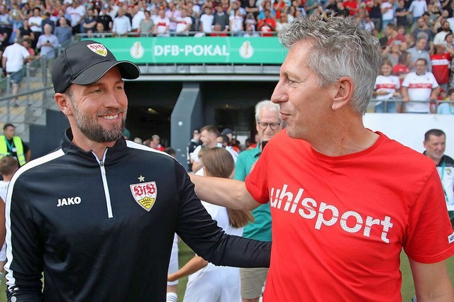 Vor dem Spiel im DFB-Pokal im Augst 20...light fr Braun, trotz der Niederlage.  | Foto: IMAGO/Pressefoto Rudel/Robin Rudel
