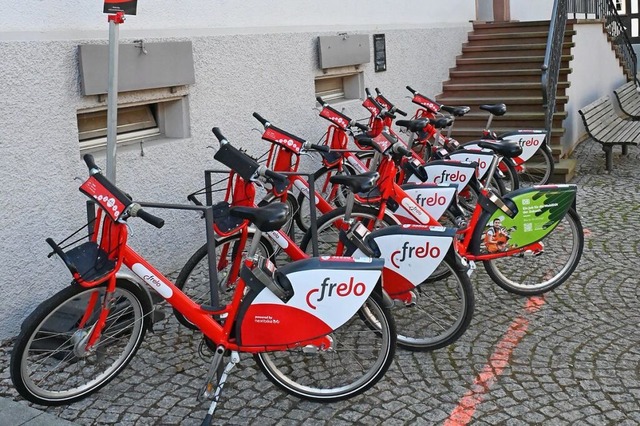 Vor der Ratssitzung am Montag standen ... die Station mit fnf Rdern bestckt.  | Foto: Markus Zimmermann