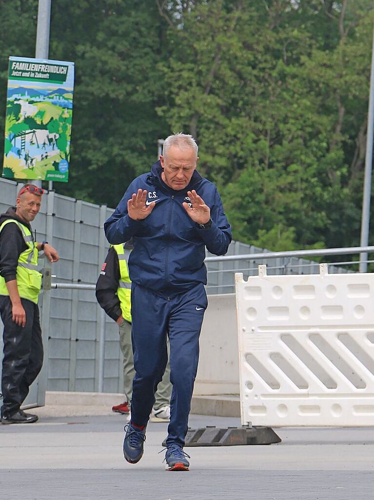 Kein ffentliches Training wie jedes andere: Zum letzten Mal unter Christian Streich wurde am heutigen Donnerstag ffentlich trainiert.