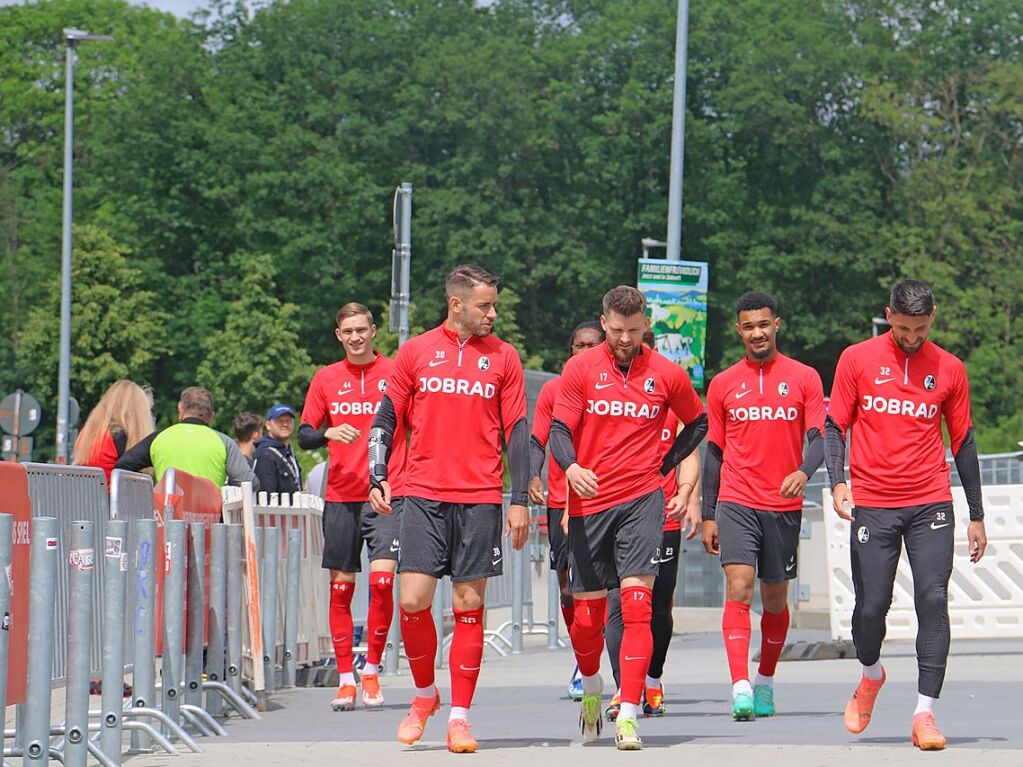 Kein ffentliches Training wie jedes andere: Zum letzten Mal unter Christian Streich wurde am heutigen Donnerstag ffentlich trainiert.