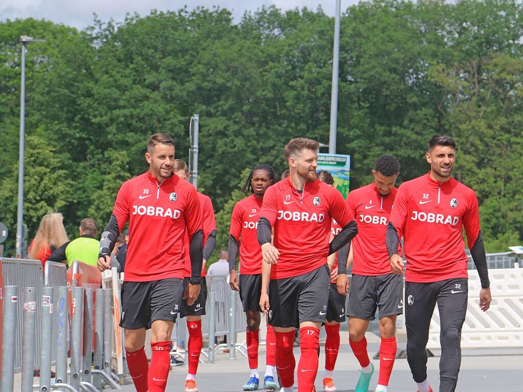 Kein ffentliches Training wie jedes andere: Zum letzten Mal unter Christian Streich wurde am heutigen Donnerstag ffentlich trainiert.