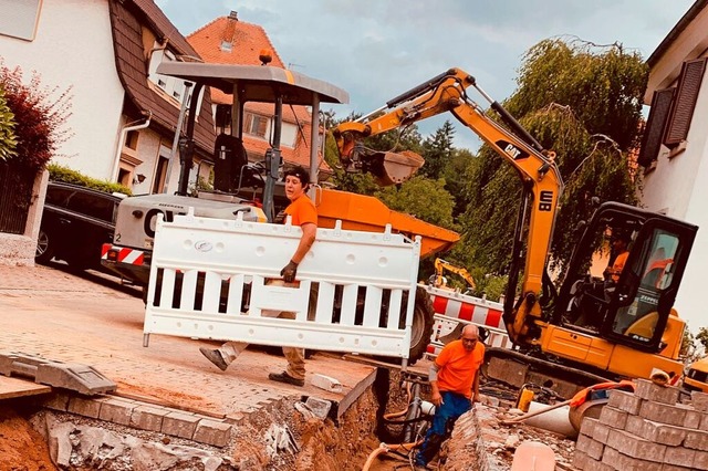 Die vielen Baustellen in Steinen zum E...an, lautet der Vorwurf im Gemeinderat.  | Foto: Robert Bergmann