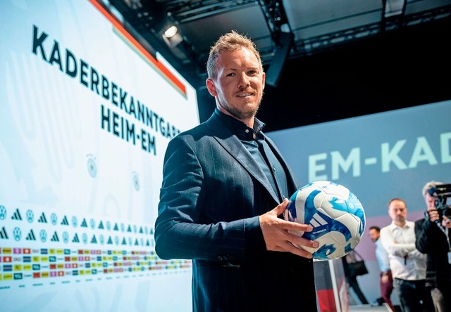 Ging neue Wege bei der Kadervorstellun...ist: Fuball-Bundestrainer  Nagelsmann  | Foto: Michael Kappeler (dpa)