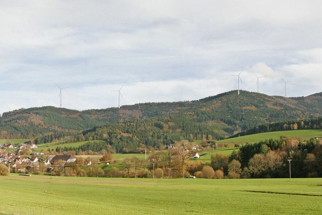 Wie geht es mit dem Thema Windkraft in...im Kommunalwahlkampf. (Fotosimulation)  | Foto: Nikolaus Bayer