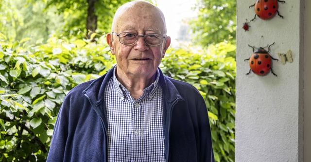 Günther Rotzler auf seiner Terrasse. | Foto: Alexandra Günzschel Günther Rotzler auf seiner Terrasse. | Foto: Alexandra Günzschel
