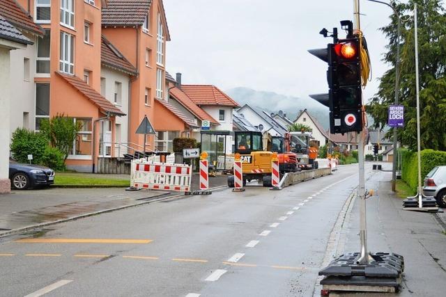 Marode Gasleitung verzgert Bauarbeiten in Schopfheim-Langenau