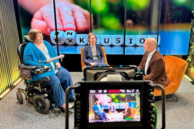 Sarah Baumgart, Behindertenbeauftragte...BZ-Talk zum Thema Inklusion im Alltag.  | Foto: Benedikt Metzger