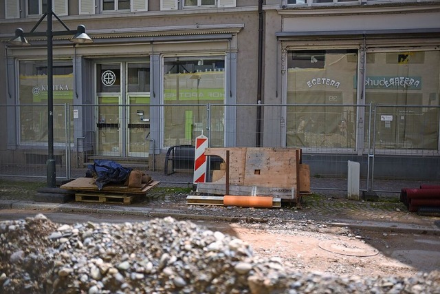 Baustelle zwischen Hebelpark und Bahnhofsplatz verhindert Ansiedlung.  | Foto: Jonas Gnther