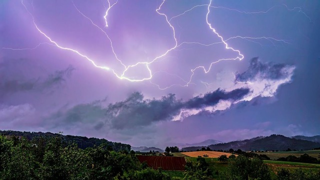 Im Sdwesten Deutschlands kann es nach...rneut unwetterartige Regenflle geben:  | Foto: Paul Trenkle