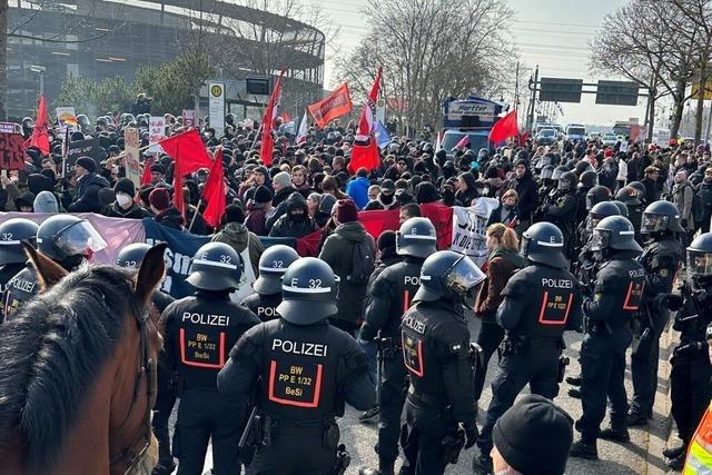 Aufwndiger Prozess nach linken Protesten am Rande des AfD-Landesparteitags in Offenburg 2023